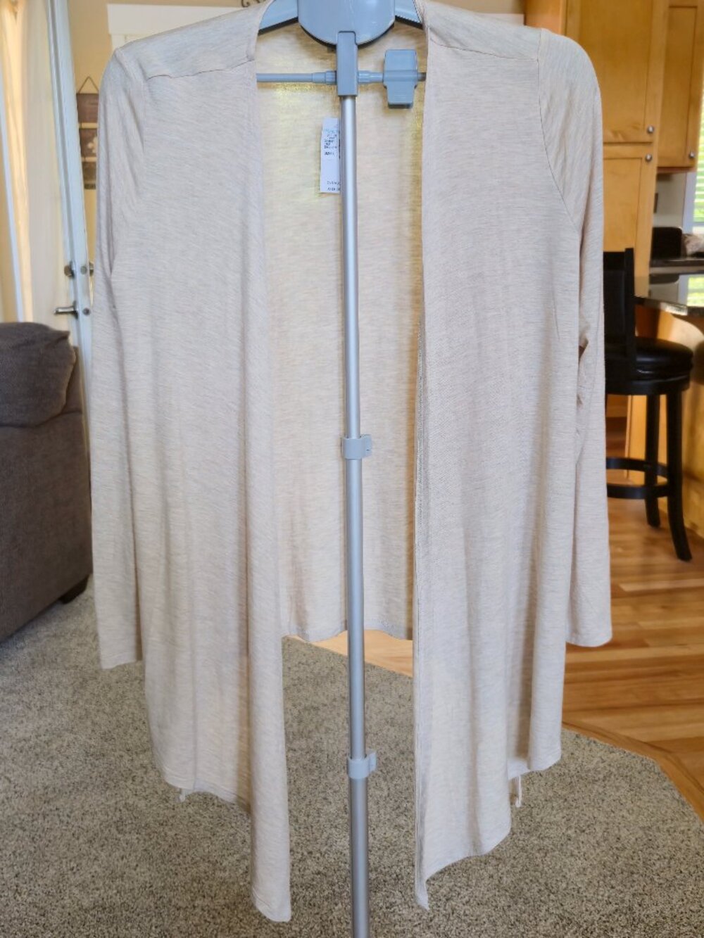 NWT Maurices sz small open front cascading cardigan